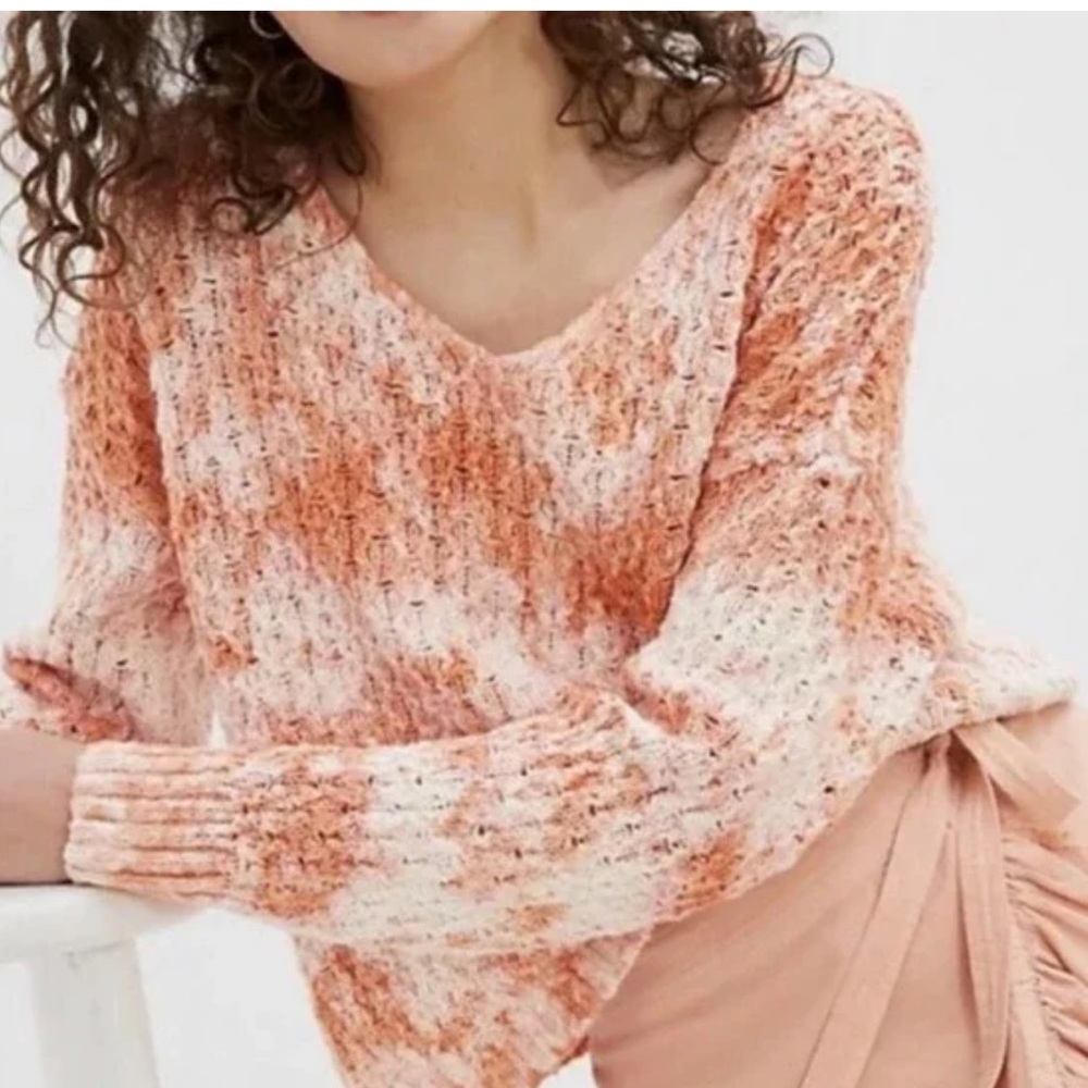 Anthro S Pilcro Christian Sweater Coral NWT